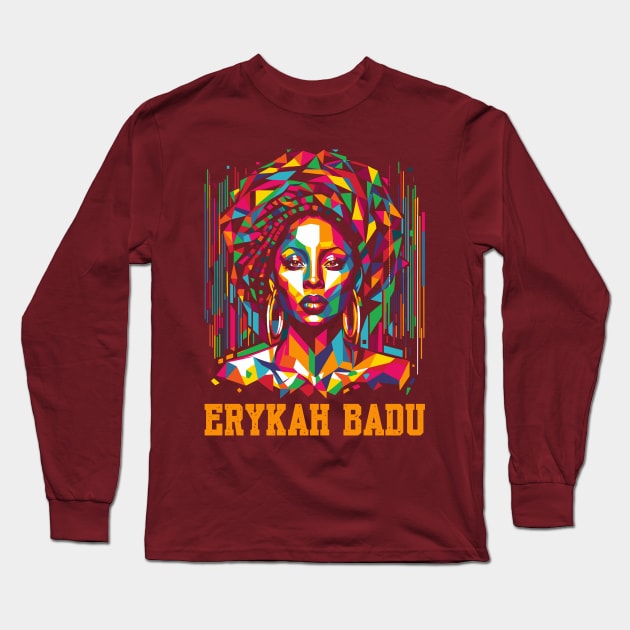 Erykah WPAP Long Sleeve T-Shirt by BAJAJU